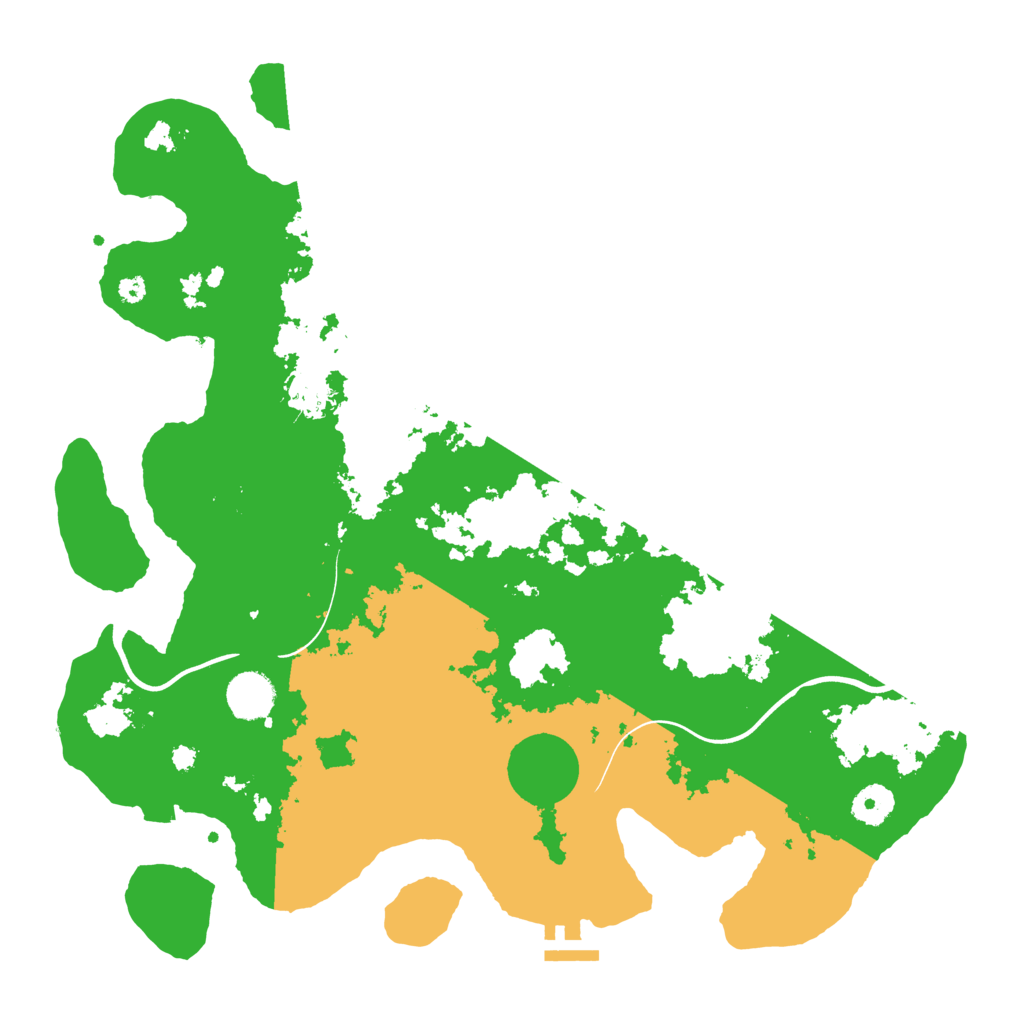 Biome Rust Map: Procedural Map, Size: 3800, Seed: 39408491