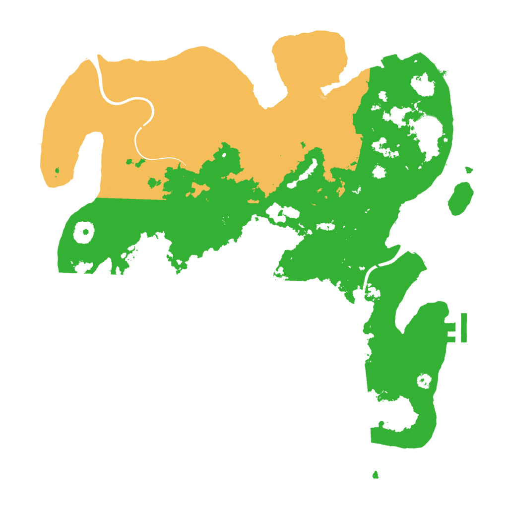 Biome Rust Map: Procedural Map, Size: 3500, Seed: 151515