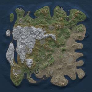 Thumbnail Rust Map: Procedural Map, Size: 4050, Seed: 265417329, 19 Monuments