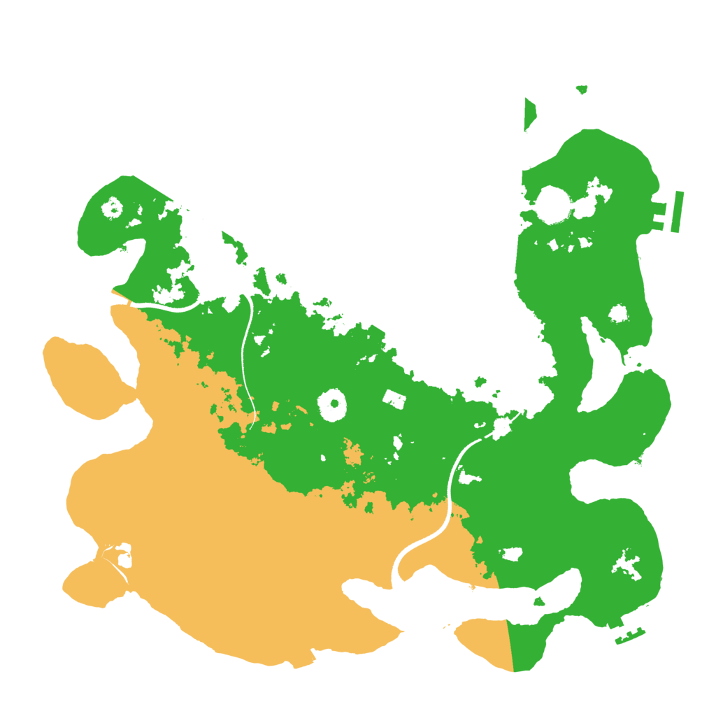 Biome Rust Map: Procedural Map, Size: 3500, Seed: 8602