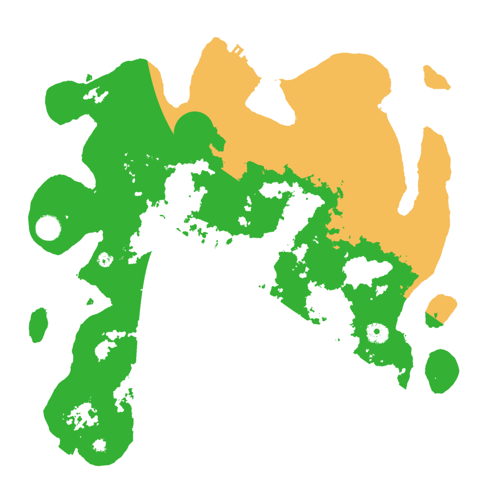 Biome Rust Map: Procedural Map, Size: 3500, Seed: 25086