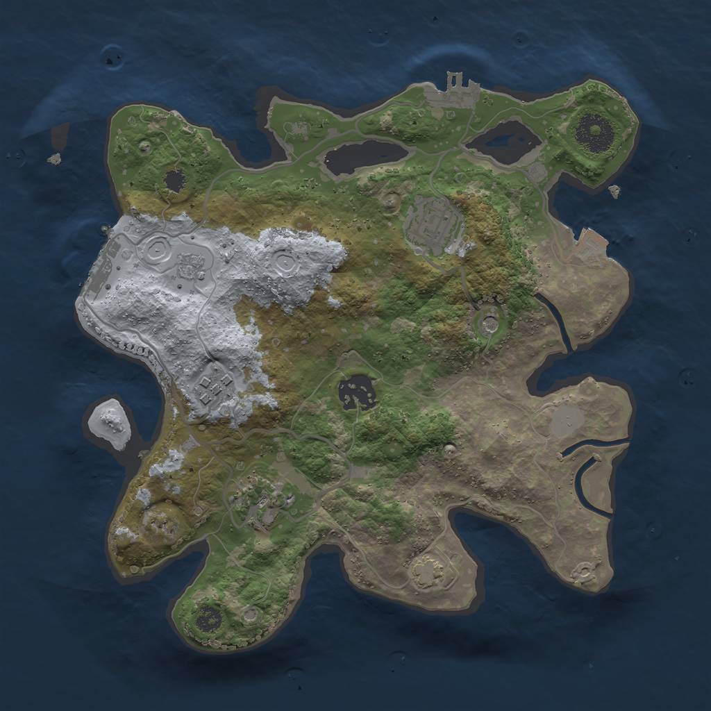 Rust Map: Procedural Map, Size: 2800, Seed: 1604241357, 12 Monuments