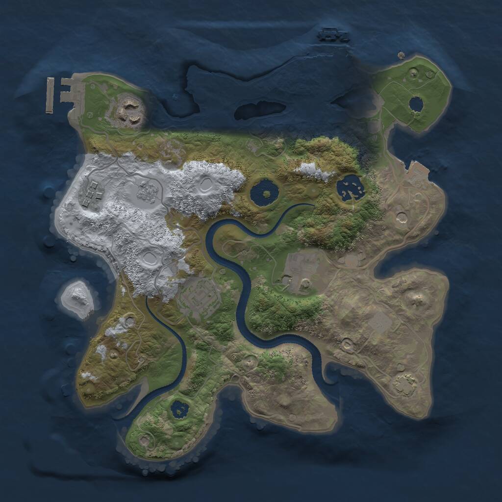 Rust Map: Procedural Map, Size: 2800, Seed: 1604241357, 11 Monuments