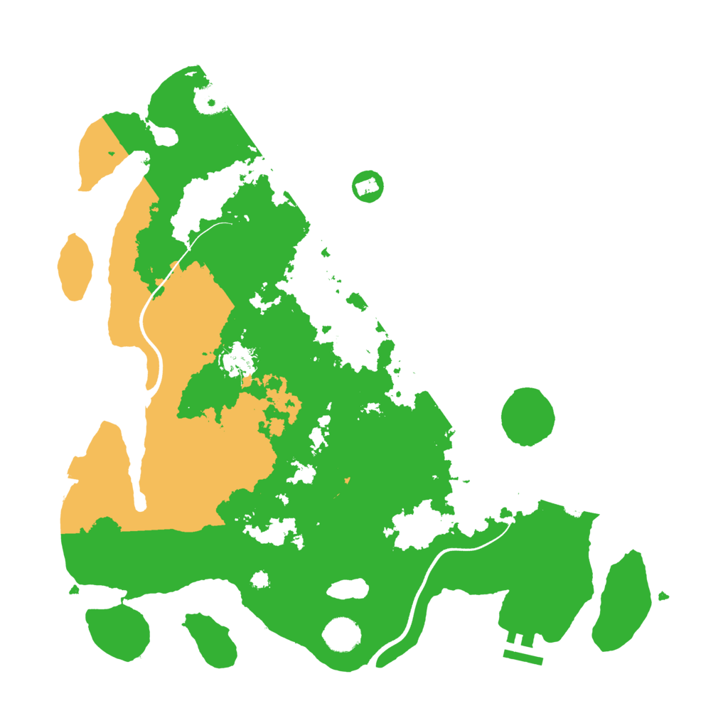 Biome Rust Map: Procedural Map, Size: 3700, Seed: 1080776683