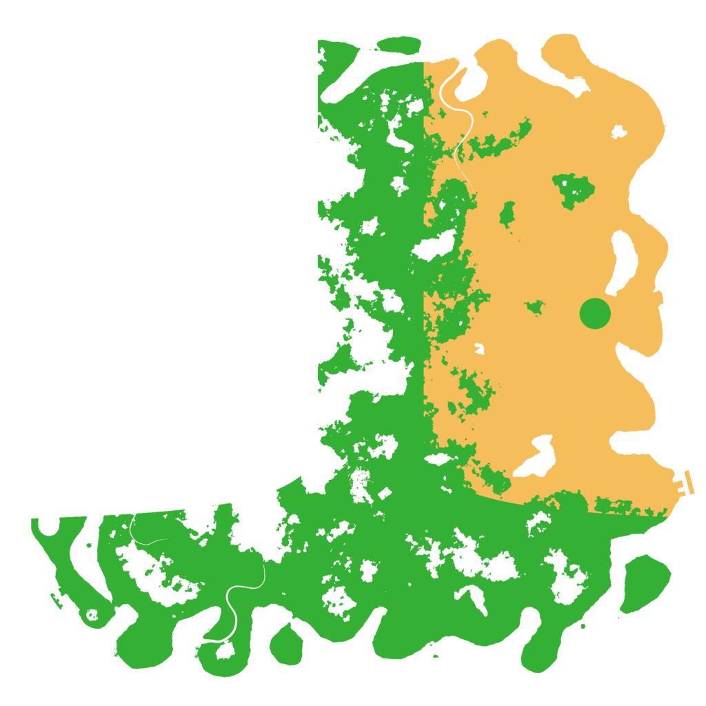 Biome Rust Map: Procedural Map, Size: 6000, Seed: 17002