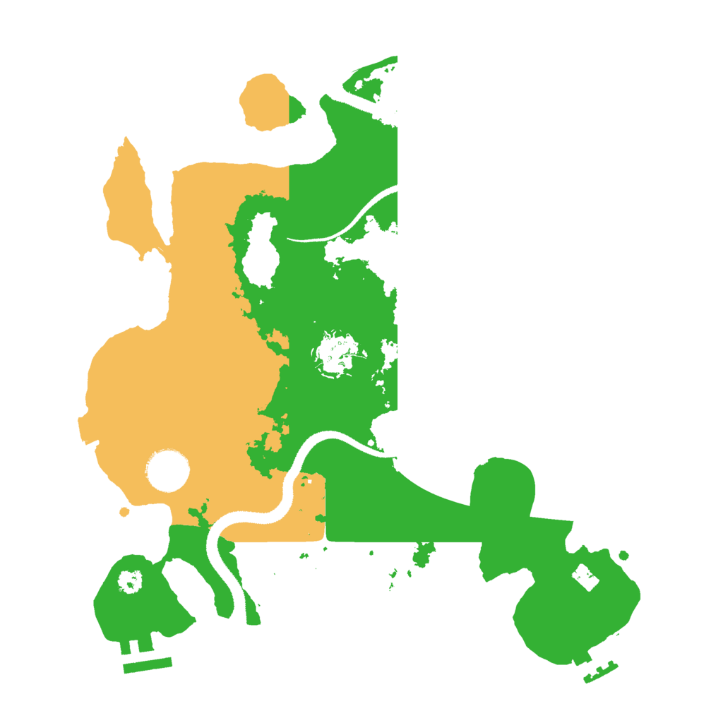 Biome Rust Map: Procedural Map, Size: 3000, Seed: 377124