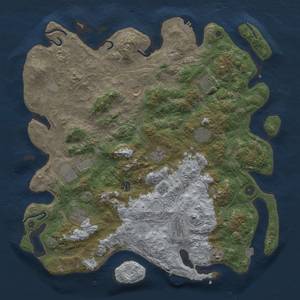 Thumbnail Rust Map: Procedural Map, Size: 4500, Seed: 1416120651, 19 Monuments