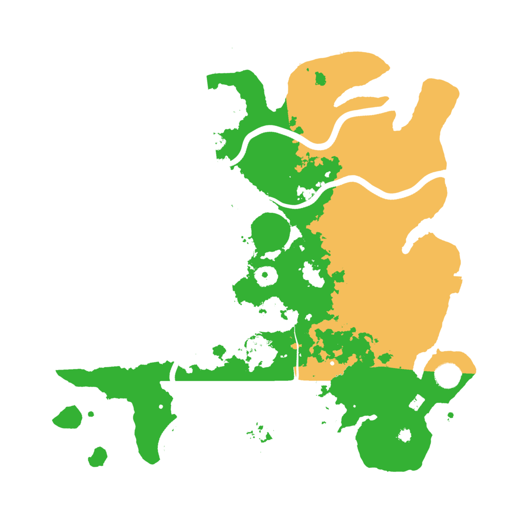 Biome Rust Map: Procedural Map, Size: 3500, Seed: 85269860