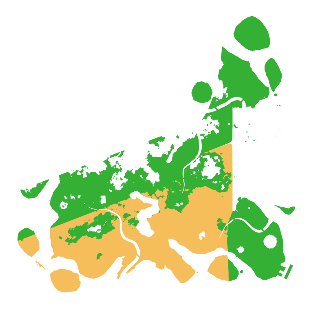Biome Rust Map: Procedural Map, Size: 4100, Seed: 86528926