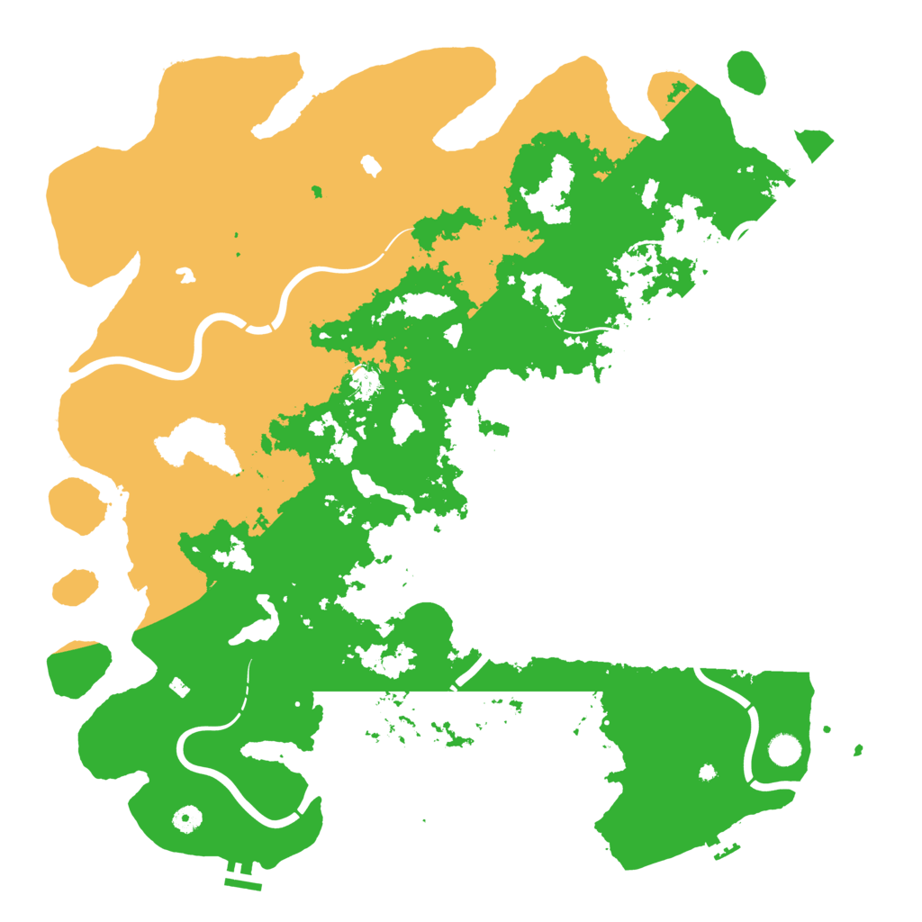 Biome Rust Map: Procedural Map, Size: 5000, Seed: 19631674