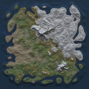 Thumbnail Rust Map: Procedural Map, Size: 5000, Seed: 142142, 18 Monuments