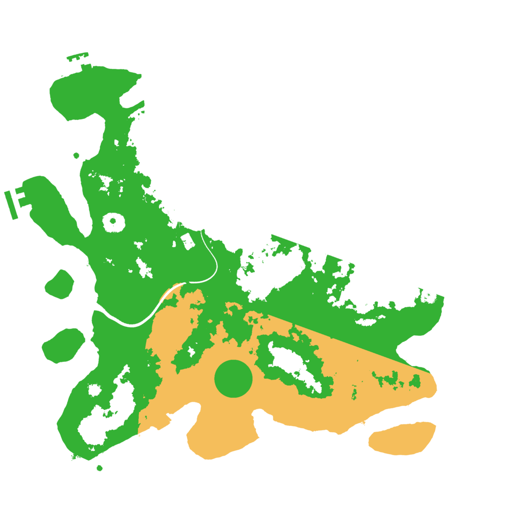 Biome Rust Map: Procedural Map, Size: 3550, Seed: 36281786
