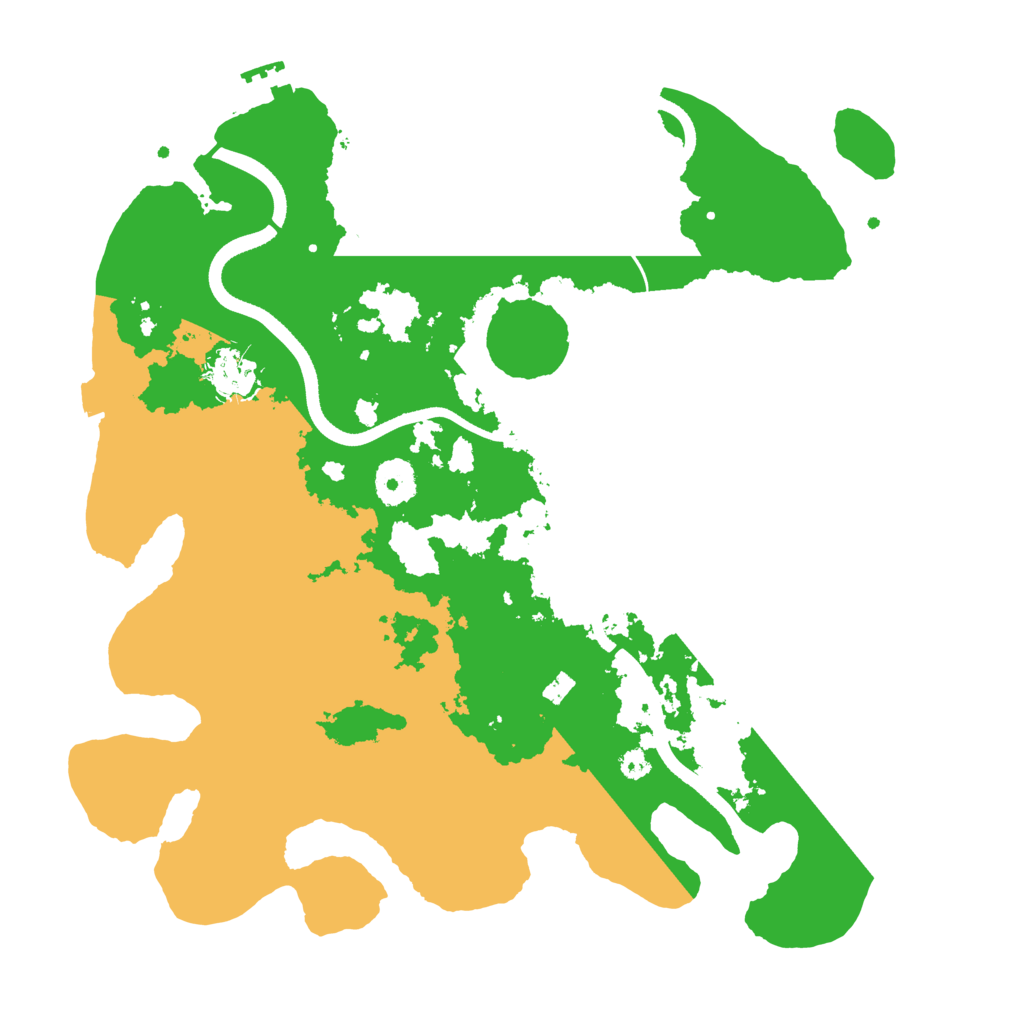Biome Rust Map: Procedural Map, Size: 3500, Seed: 123975454