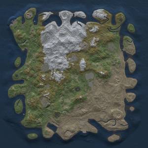 Thumbnail Rust Map: Procedural Map, Size: 4500, Seed: 461539263, 18 Monuments