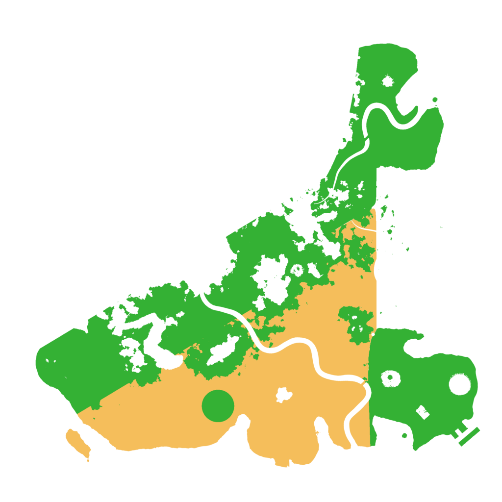 Biome Rust Map: Procedural Map, Size: 4100, Seed: 7777