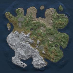 Thumbnail Rust Map: Procedural Map, Size: 3500, Seed: 941066918, 16 Monuments