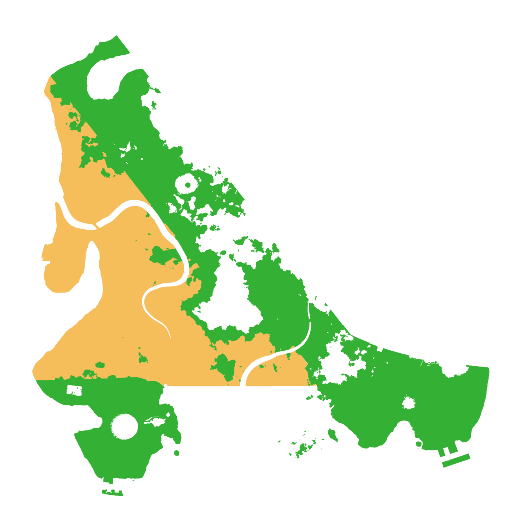Biome Rust Map: Procedural Map, Size: 3650, Seed: 33547809
