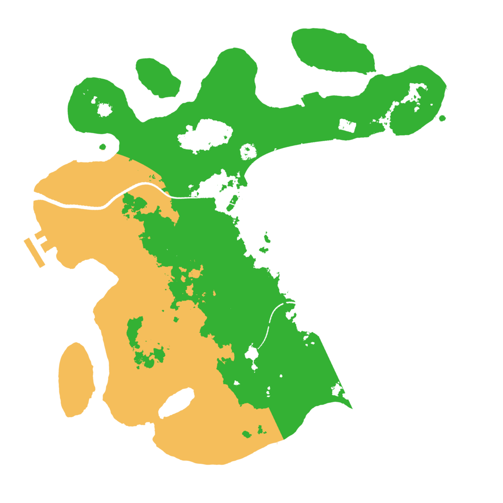 Biome Rust Map: Procedural Map, Size: 3200, Seed: 55554