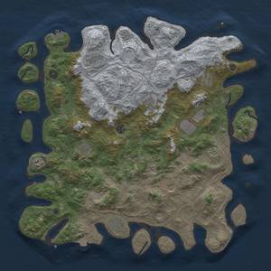 Thumbnail Rust Map: Procedural Map, Size: 4500, Seed: 514754, 18 Monuments