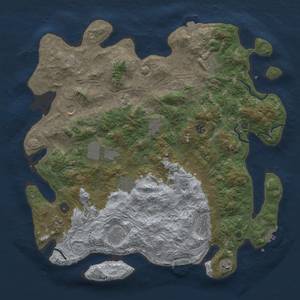 Thumbnail Rust Map: Procedural Map, Size: 4500, Seed: 1386809487, 19 Monuments