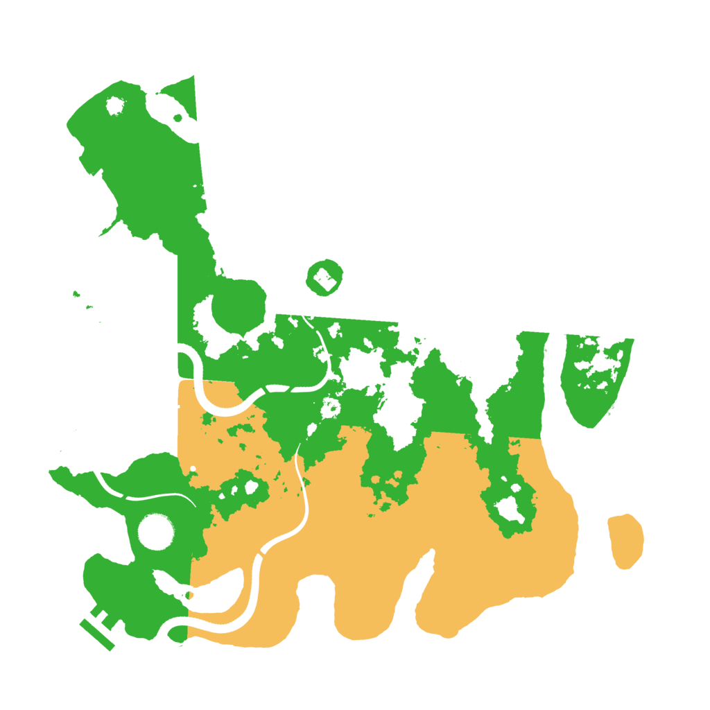 Biome Rust Map: Procedural Map, Size: 3500, Seed: 764251809