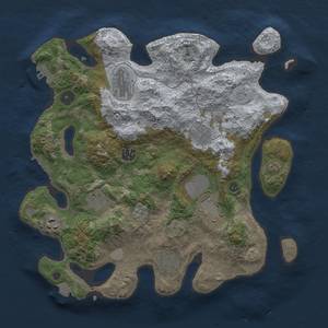 Thumbnail Rust Map: Procedural Map, Size: 3500, Seed: 764251809, 16 Monuments