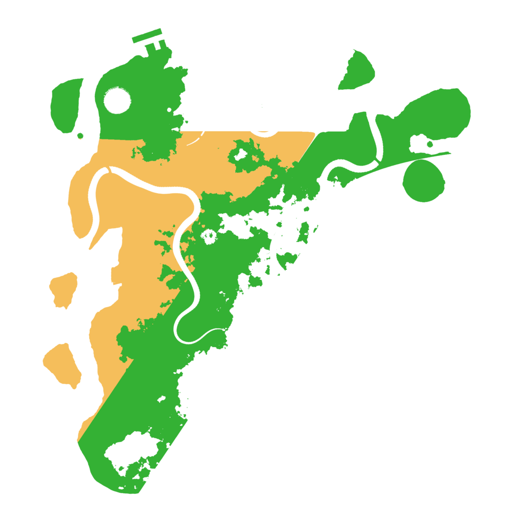 Biome Rust Map: Procedural Map, Size: 3500, Seed: 502051165