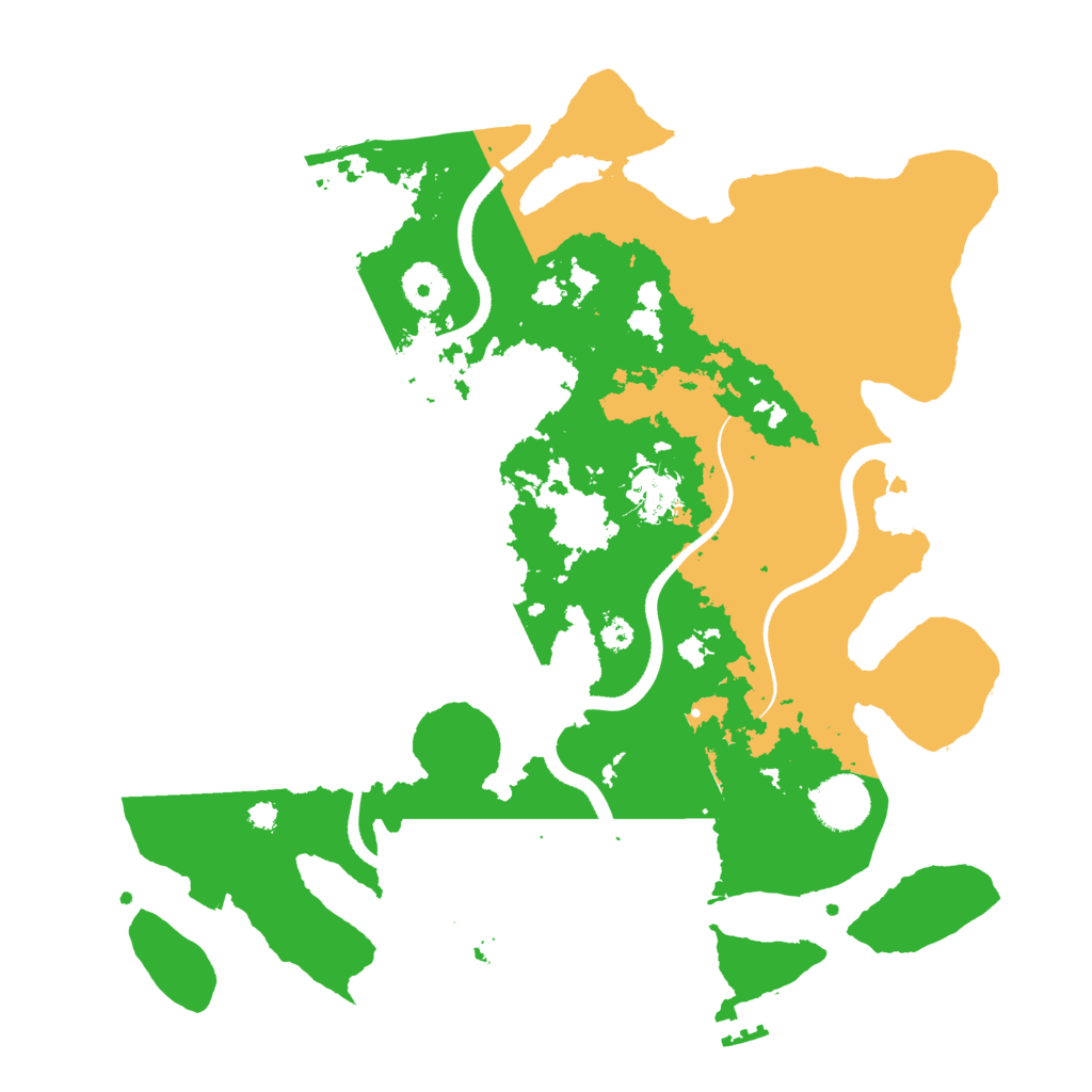 Biome Rust Map: Procedural Map, Size: 3500, Seed: 241501173