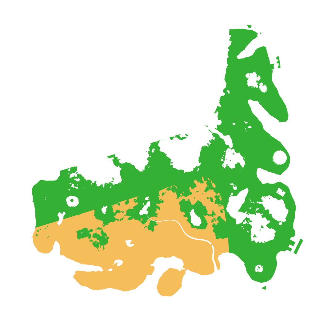 Biome Rust Map: Procedural Map, Size: 4000, Seed: 2277