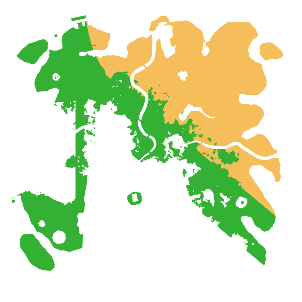 Biome Rust Map: Procedural Map, Size: 4000, Seed: 77791556