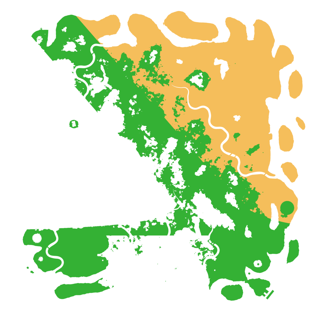 Biome Rust Map: Procedural Map, Size: 6000, Seed: 199496654