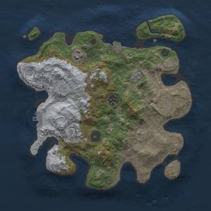 Thumbnail Rust Map: Procedural Map, Size: 3000, Seed: 1897451231, 12 Monuments