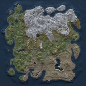 Thumbnail Rust Map: Procedural Map, Size: 4250, Seed: 303911567, 15 Monuments