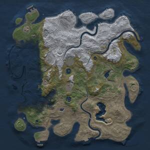 Thumbnail Rust Map: Procedural Map, Size: 4250, Seed: 303911567, 14 Monuments
