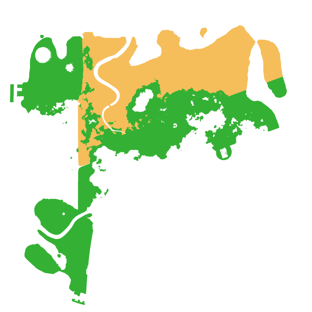 Biome Rust Map: Procedural Map, Size: 3500, Seed: 268895963