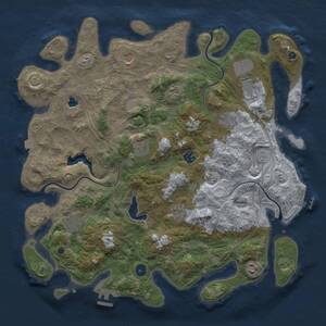 Thumbnail Rust Map: Procedural Map, Size: 4250, Seed: 998064, 16 Monuments