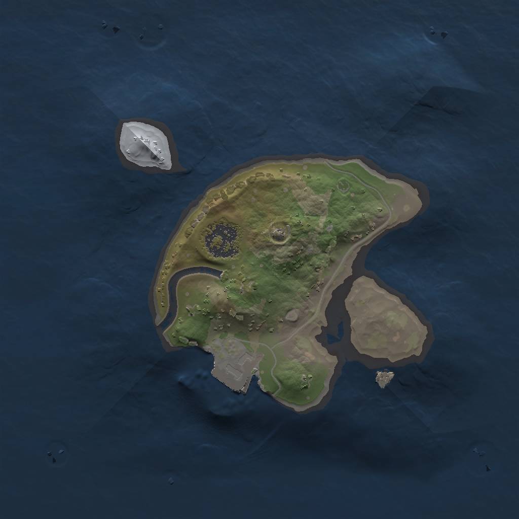 Rust Map: Procedural Map, Size: 1500, Seed: 5318613, 3 Monuments