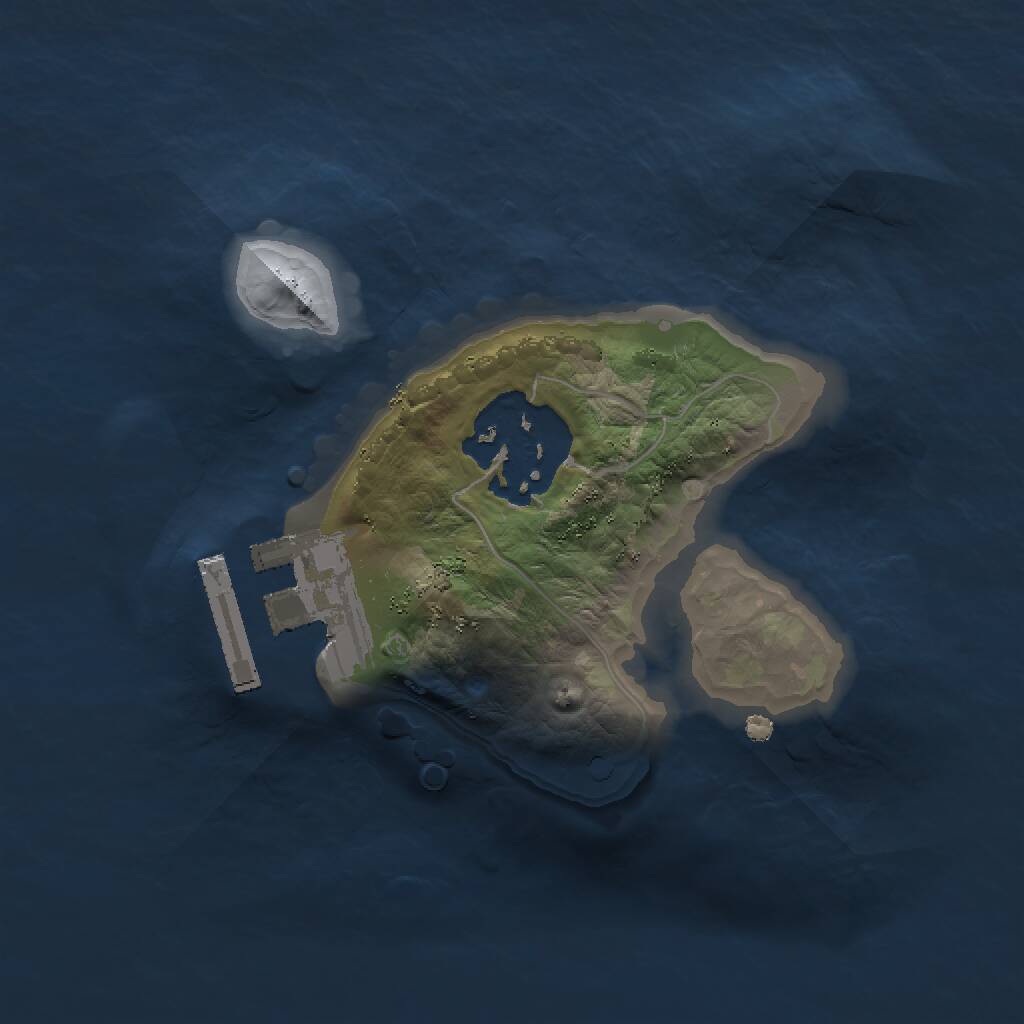 Rust Map: Procedural Map, Size: 1500, Seed: 5318613, 3 Monuments