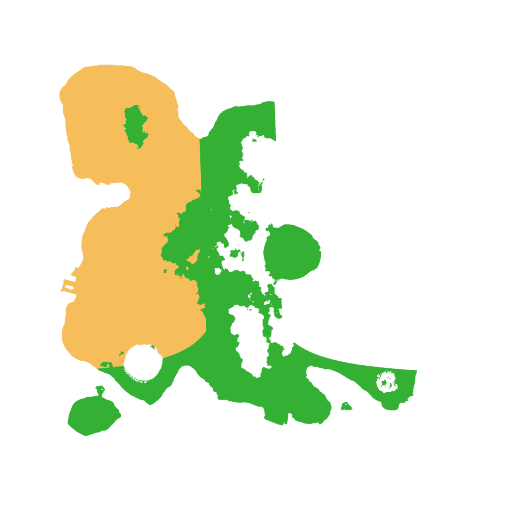 Biome Rust Map: Procedural Map, Size: 2500, Seed: 387105142