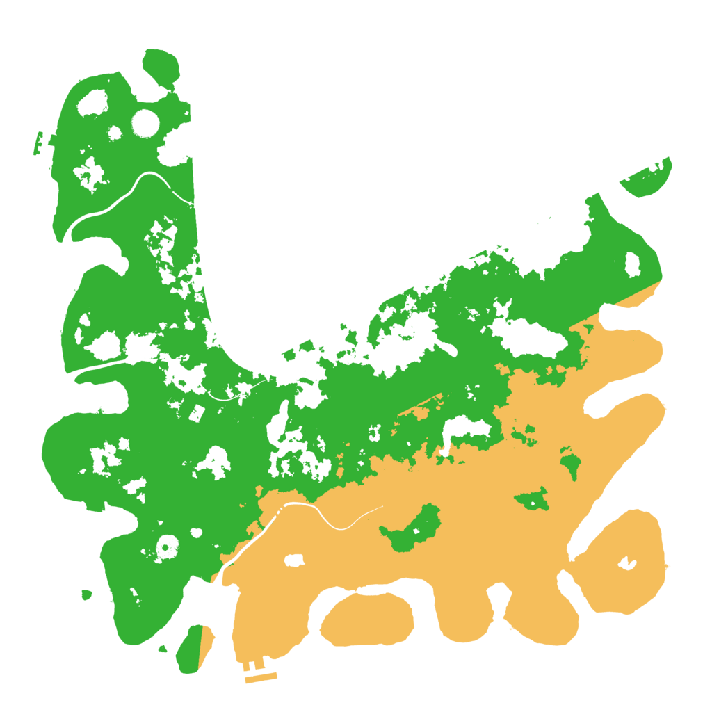 Biome Rust Map: Procedural Map, Size: 4500, Seed: 574939945