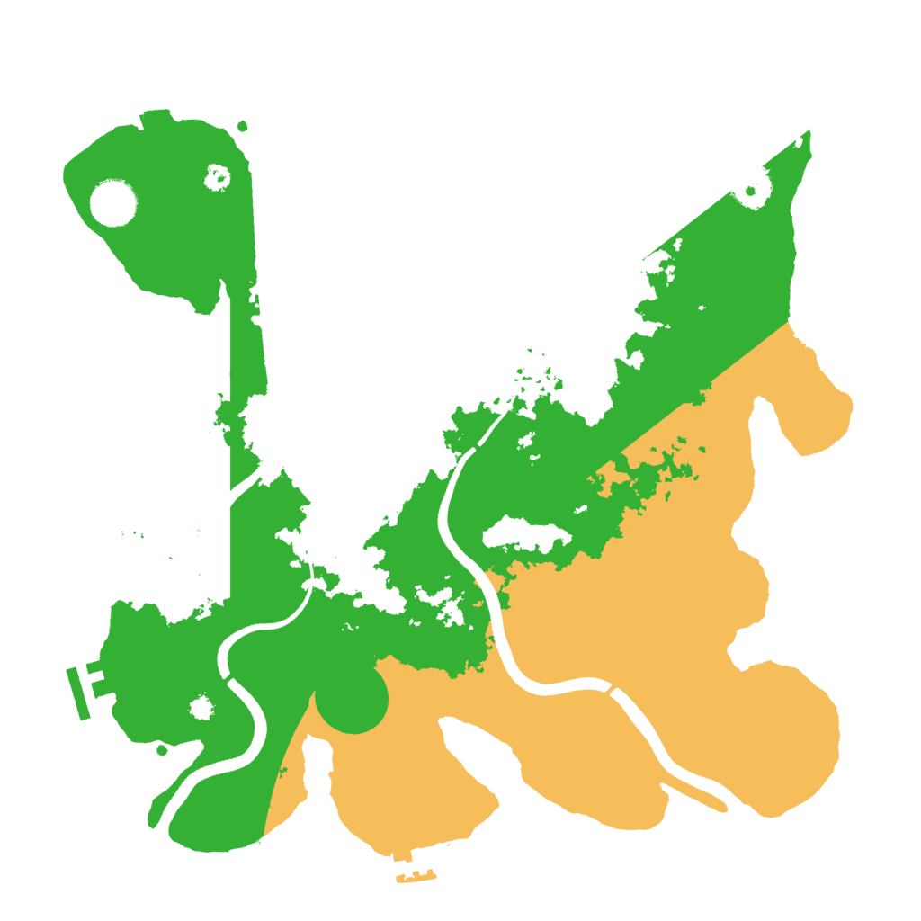 Biome Rust Map: Procedural Map, Size: 3500, Seed: 1271186921