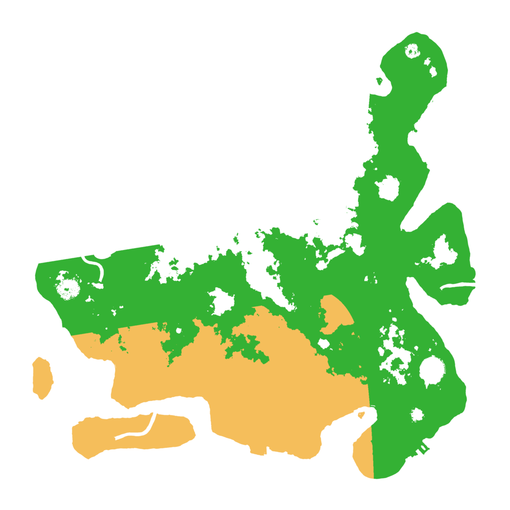 Biome Rust Map: Procedural Map, Size: 3600, Seed: 1150100282