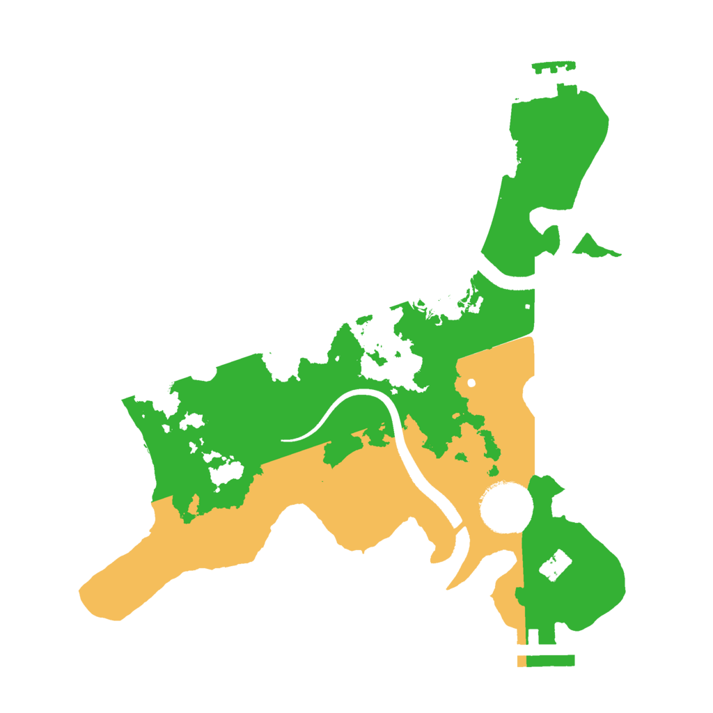 Biome Rust Map: Procedural Map, Size: 2500, Seed: 665045753