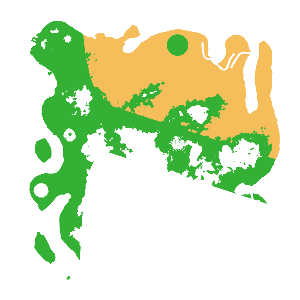 Biome Rust Map: Procedural Map, Size: 3700, Seed: 813105866