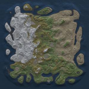 Thumbnail Rust Map: Procedural Map, Size: 4550, Seed: 1265770757, 19 Monuments