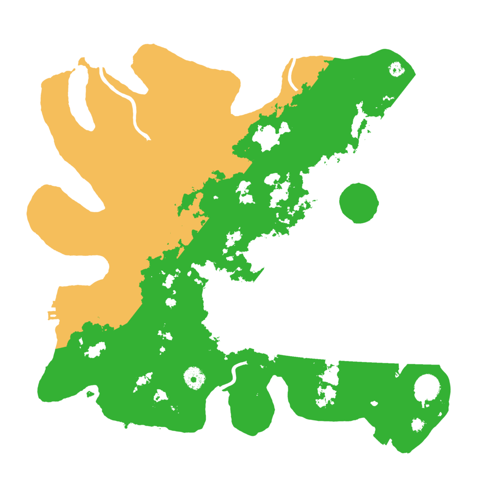 Biome Rust Map: Procedural Map, Size: 3500, Seed: 329399557