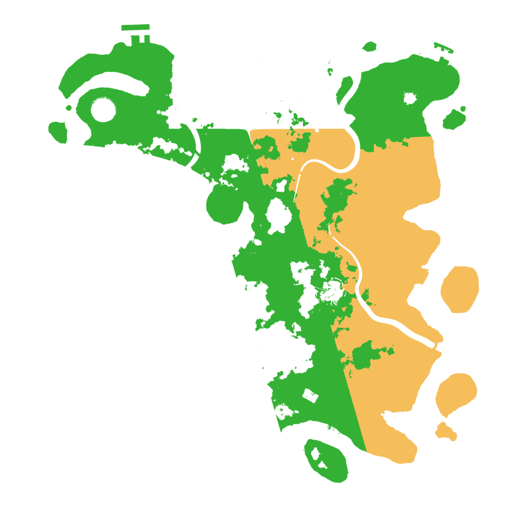 Biome Rust Map: Procedural Map, Size: 3700, Seed: 547443812