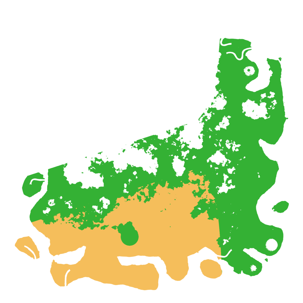 Biome Rust Map: Procedural Map, Size: 4500, Seed: 145611544
