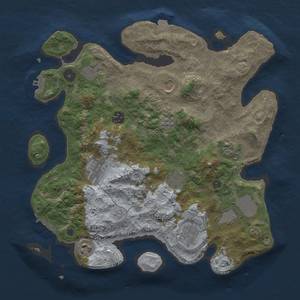 Thumbnail Rust Map: Procedural Map, Size: 3600, Seed: 10211, 18 Monuments