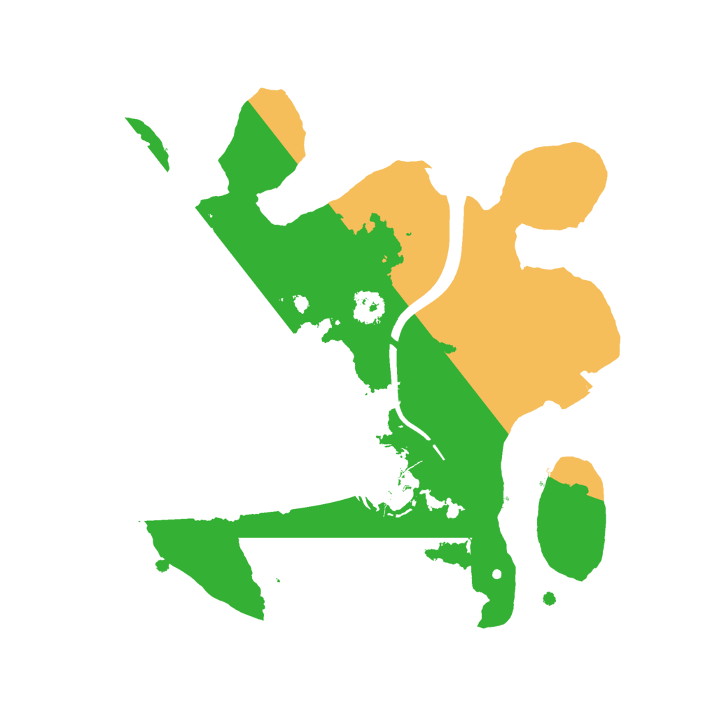 Biome Rust Map: Procedural Map, Size: 2222, Seed: 1250869168